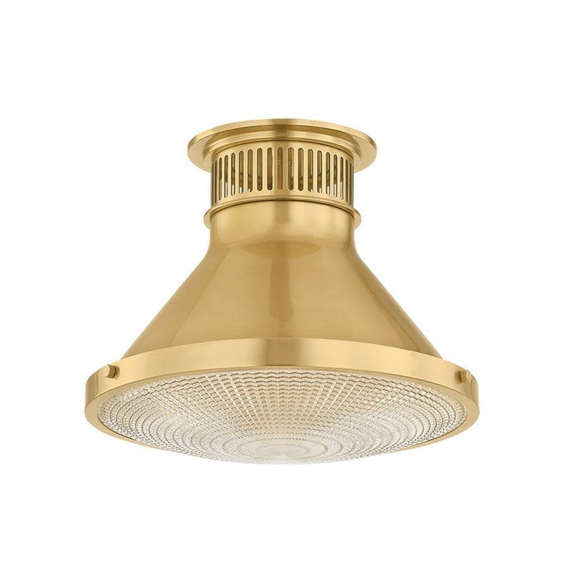 Highclere Flush Mount - 12.75 Inch - Aged Brass by Hudson Valley