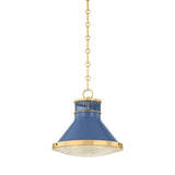Highclere Pendant - 12.75 Inch - Soft French Blue by Hudson Valley