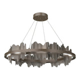 Hildene Circular LED Pendant in Bronze, Dark Smoke by Hubbardton Forge