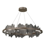 Hildene Circular LED Pendant in Bronze, Natural Iron by Hubbardton Forge