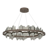Hildene Circular LED Pendant in Bronze, Sterling by Hubbardton Forge