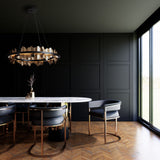 Hildene Circular LED Pendant lifestyle view by Hubbardton Forge