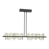 Hildene LED Linear Suspension in Black, Sterling by Hubbardton Forge
