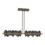 Hildene LED Linear Suspension in Bronze, Black by Hubbardton Forge