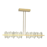 Hildene LED Linear Suspension in Modern Brass, Sterling by Hubbardton Forge