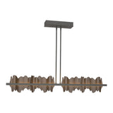 Hildene LED Linear Suspension in Natural Iron, Bronze by Hubbardton Forge