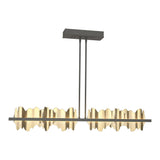 Hildene LED Linear Suspension in Natural Iron, Modern Brass by Hubbardton Forge