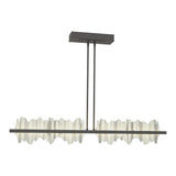 Hildene LED Linear Suspension in Natural Iron, Sterling by Hubbardton Forge