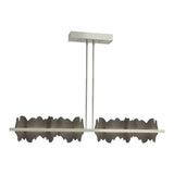 Hildene LED Linear Suspension in Sterling, Natural Iron by Hubbardton Forge