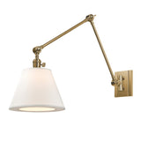 Hillsdale Swing Arm Wall Sconce - 34 Inch - Aged Brass by Hudson Valley
