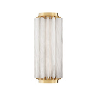 Hillside Wall Sconce - 13.5 Inch - Aged Brass by Hudson Valley