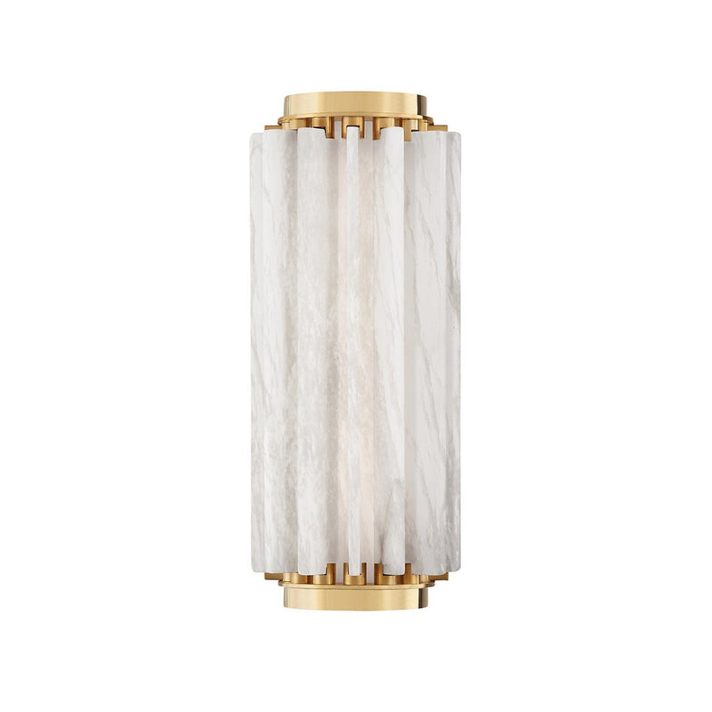 Hillside Wall Sconce - 13.5 Inch - Aged Brass by Hudson Valley