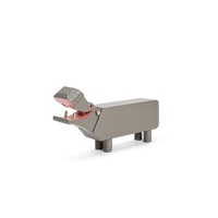 Kay Bojesen Hippo, Grey, H: 3.5" By Kay Bojesen