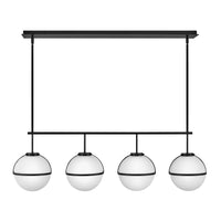 Hollis Medium Four Light Linear - Black - by Hinkley