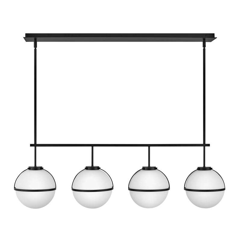 Hollis Medium Four Light Linear - Black - by Hinkley
