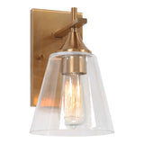 Hollis Wall Sconce 7 Inch Aged Gold Brass