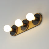 Hollywood Sconce Vanity Light Black / Natural Aged Brass by Maxim Lighting