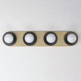 Hollywood Sconce Vanity Light Black / Natural Aged Brass by Maxim Lighting