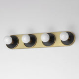Hollywood Sconce Vanity Light Black / Natural Aged Brass by Maxim Lighting