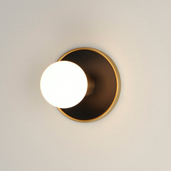 Hollywood Wall Light Black Natural Aged Brass By Maxim Lighting With Light