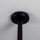 Holmes Chandelier Matte Black / Antique Silver