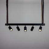 Holmes Chandelier Matte Black / Satin Brass
