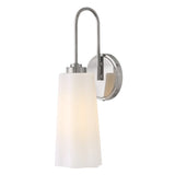 Honey Vanity Light - 1 Light, Polished Nickel