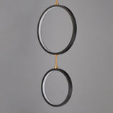Hoopla LED Pendant by ET2 - 3-Light Black / Gold