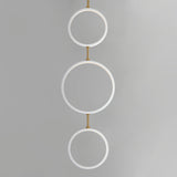 Hoopla LED Pendant by ET2 - 3-Light, White/Gold