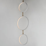 Hoopla LED Pendant by ET2 - 3-Light, White/Gold