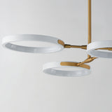 Hoopla LED Pendant by ET2 - 4-Light, White/Gold