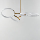 Hoopla LED Pendant by ET2 - 4-Light, White/Gold