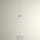 Hoops Chandelier By AXO Light, Size: Medium, Finish: White, , | Casa Di Luce Lighting