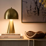 Hopkinton Battery Table Lamp Aged Brass By Hudson Valley - Lifestyle View2