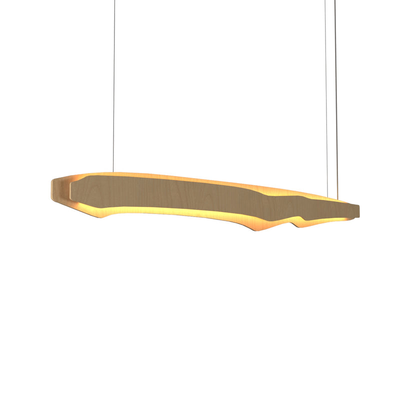 Horizon Linear Pendant By Accord Lighting, Finish: Maple