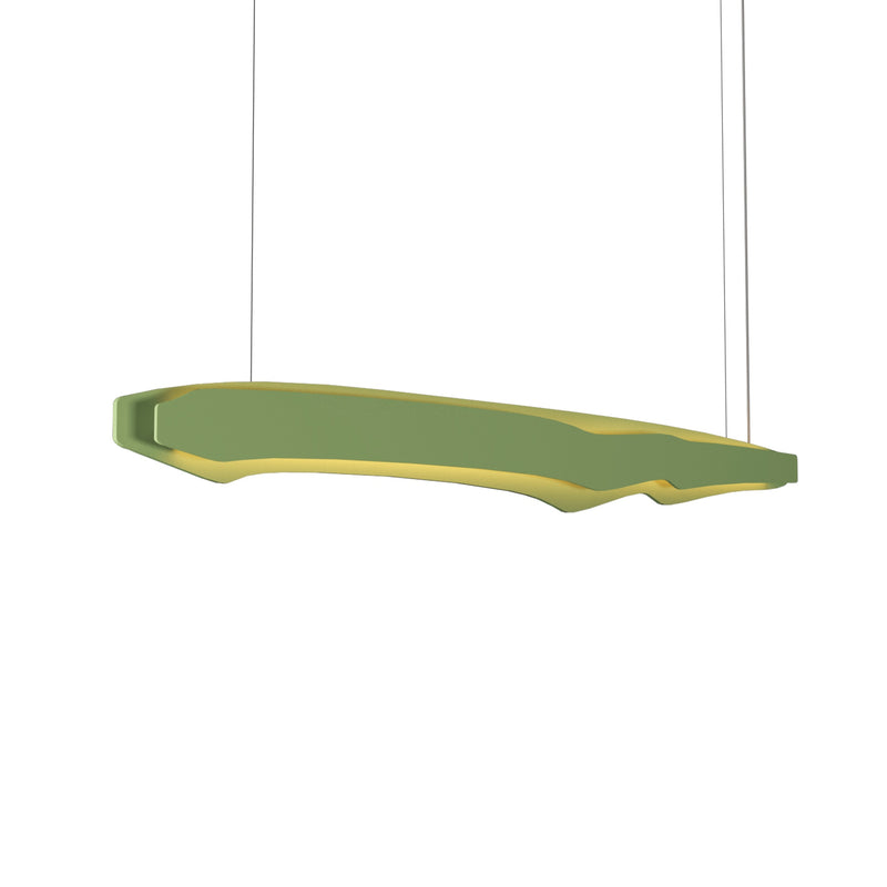 Horizon Linear Pendant By Accord Lighting, Finish: Olive Green