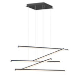Hover Multi-Light LED Pendant by ET2 - 5-Light Compact Black