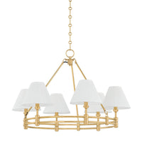 Howard Chandelier - 6 Light - Aged Brass by Hudson Valley