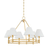Howard Chandelier - 6 Light - Aged Brass by Hudson Valley