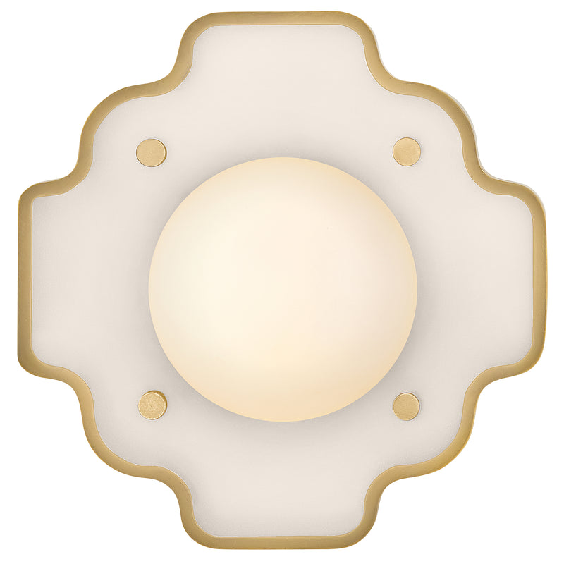 Howe Wall Sconce Taupe Heritage Brass Accents By Hinkley
