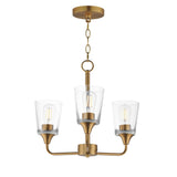 Hudson Chandelier Natural Aged Brass by Maxim Lighting