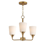 Hudson Chandelier Natural Aged Brass by Maxim Lighting