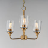 Hudson Chandelier Natural Aged Brass by Maxim Lighting