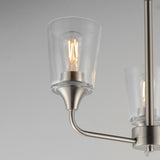 Hudson Chandelier Satin Nickel by Maxim Lighting