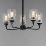 Hudson Chandelier Black by Maxim Lighting