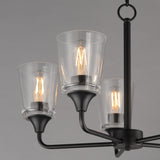 Hudson Chandelier Black by Maxim Lighting