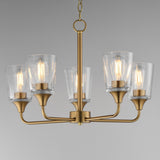 Hudson Chandelier Natural Aged Brass by Maxim Lighting