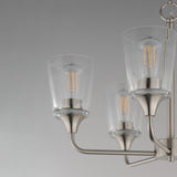 Hudson Chandelier Satin Nickel by Maxim Lighting