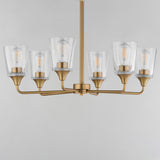 Hudson Chandelier Natural Aged Brass by Maxim Lighting