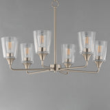 Hudson Chandelier Satin Nickel by Maxim Lighting